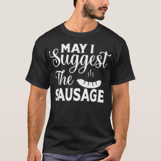 Camiseta Posso Sugerir Que A Carne De CHURRASCO Engraçada D