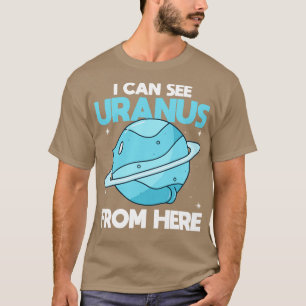 Camiseta Posso Ver Urano Daqui Engraçado Planeta Urano S