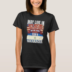 Camiseta Posso Viver Nos EUA Mas Minha História Começou Na