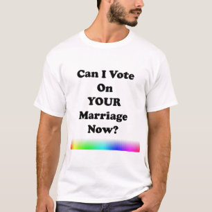 Camiseta Posso Votar Seu Casamento Agora?