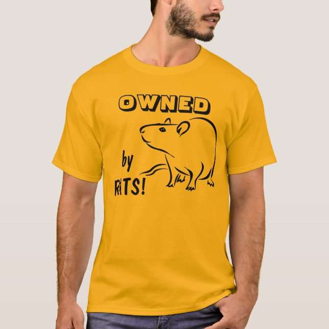 Camiseta POSSUÍDO por ratos! (Frente)