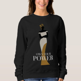 Camiseta Possuir seu poder: um retrato da confiança e da gr