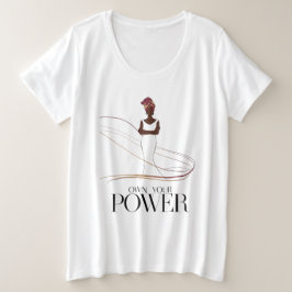 Camiseta Possuir seu poder: um retrato da confiança e da gr