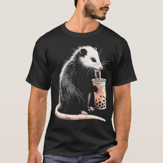 Camiseta Possum Bebendo Boba Tea Cute Ogambm Bubble Tea L