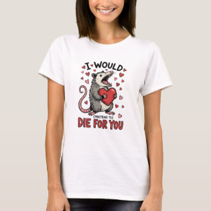 Camiseta Possum Engraçado do Dia dos Namorados
