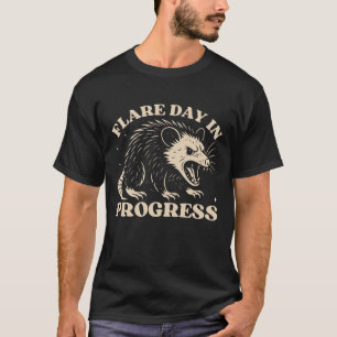 Camiseta Possum Flare Day   Ogambá Sarcástico Engraçado