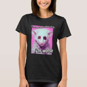 Camiseta Possum Ogambm Iu2019m não como as outras raparigas