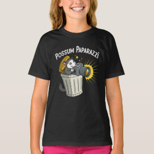 Camiseta Possum Paparazzi T-Shirt: Engraçada Teia Noite