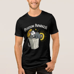 Camiseta Possum Paparazzi T-Shirt: Engraçada Teia Noite