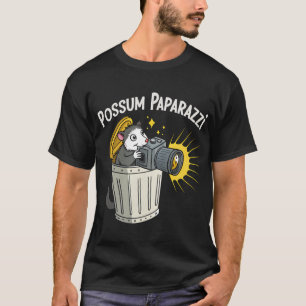 Camiseta Possum Paparazzi T-Shirt: Engraçada Teia Noite