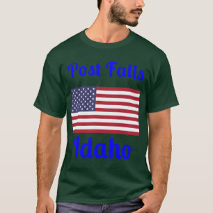 Camiseta Post Falls Idaho Estilosas Impressões1