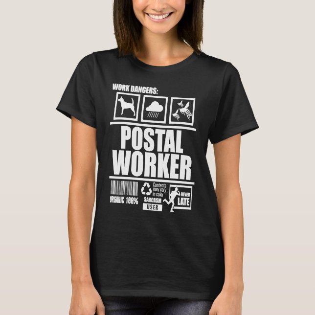Camiseta Postal Worker Handling Postman Mailman (Frente)