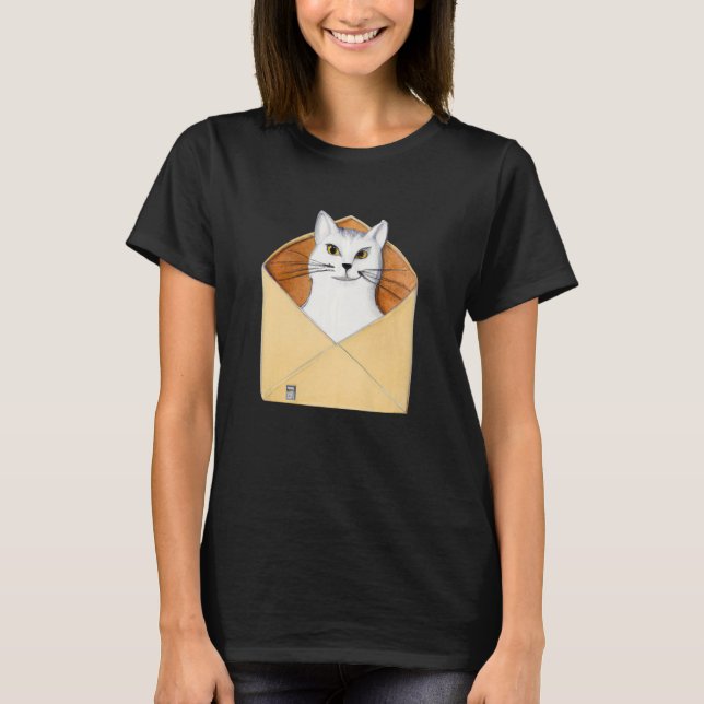 Camiseta Postal worker kitten mailman cat (Frente)