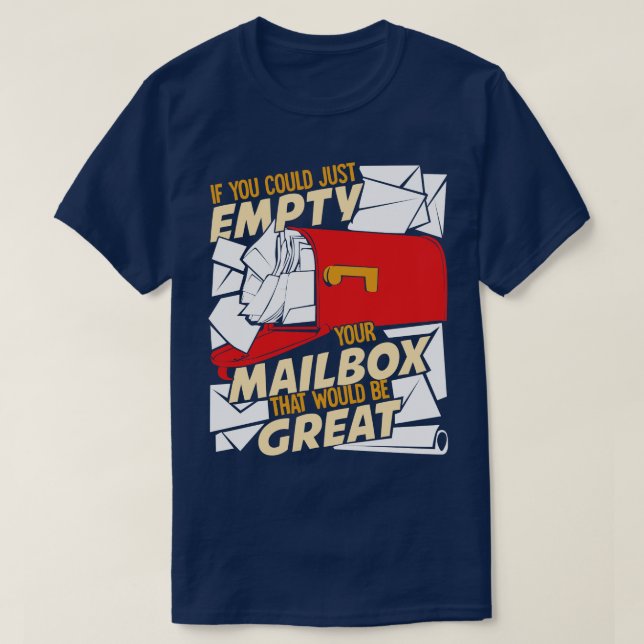 Camiseta Postal Worker Mail City - Letra rier Gift (Frente do Design)