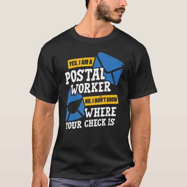 Camiseta Postal Worker Mail Delivery Postman (Frente)