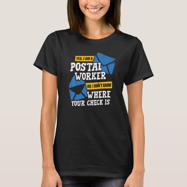 Camiseta Postal Worker Mail Delivery Postman Premium (Frente)