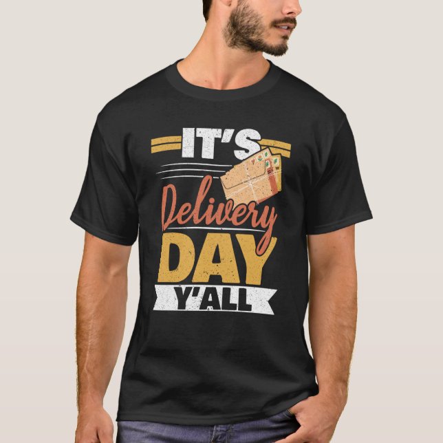 Camiseta Postal Worker Mailman Delivery Shipment Mail Escor (Frente)