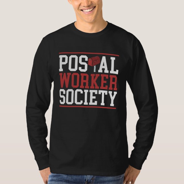 Camiseta Postal Worker Society Mail Lady Delivery Mail Esco (Frente)