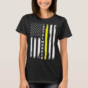 Camiseta Postal Worker Vintage Usa American Flag Us Postal