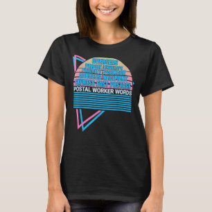 Camiseta Postal Worker Words Postal Service Retro