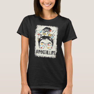 Camiseta Postallife Mail Carrier Postal Worker Branqueado M