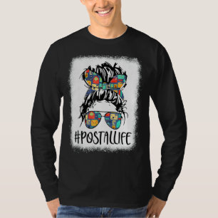 Camiseta Postallife Mail Carrier Postal Worker Branqueado M