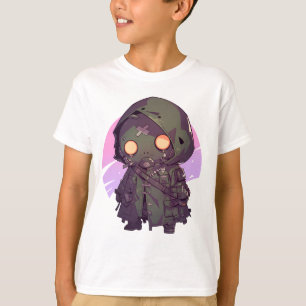 Camiseta Postar o Apocalyptic Wanderer no estilo de animaçã