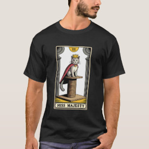 Camiseta Poste de arranhar gato místico Cartão de Tarot de