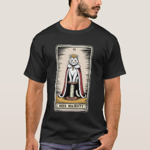 Camiseta Poste de arranhar gato místico Cartão de Tarot de