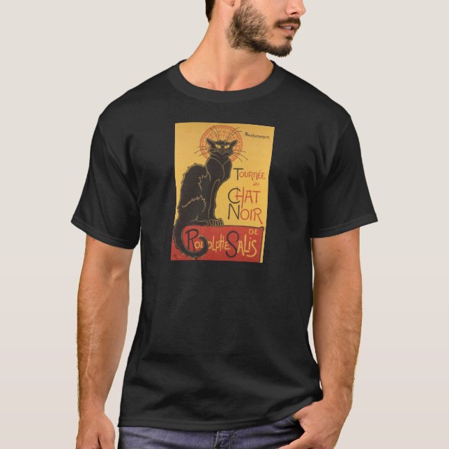 Camiseta Poster 1896 da taberna de Tournee du Conversa Noir (Frente)