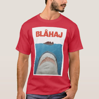 Camiseta Pôster amigos Blahaj Jaws
