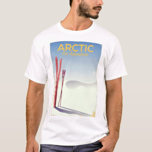 Camiseta Poster ártico da exploração da aventura do vint