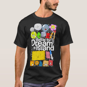 Camiseta Poster BFDI Camisa-T Ajustado-X-Relaxada Preta