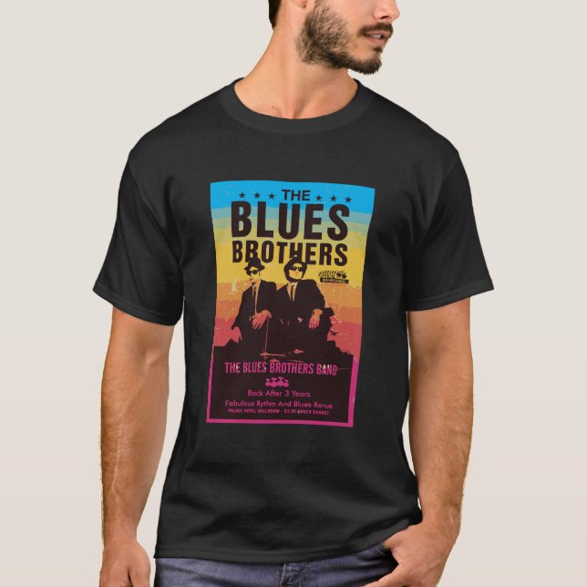 Camiseta Poster da Banda dos irmãos Blues (Frente)