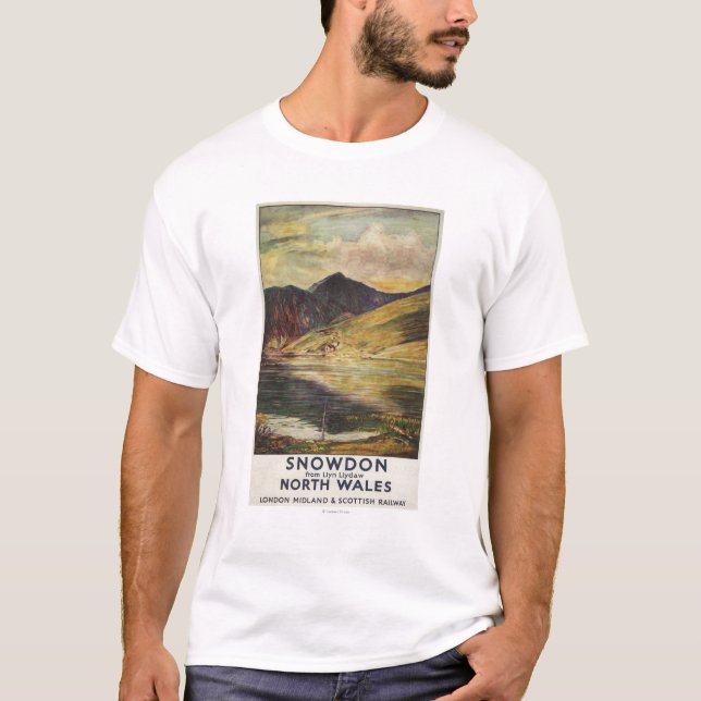 Camiseta Poster da estrada de ferro do Mountain View de (Frente)