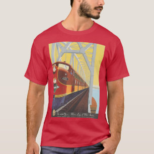 Camiseta Poster da Ferrovia Central de Illinois