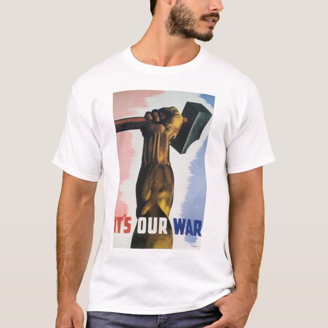 Camiseta Poster da segunda guerra mundial (Frente)