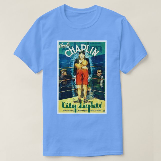 Camiseta Poster das luzes da cidade (Frente do Design)