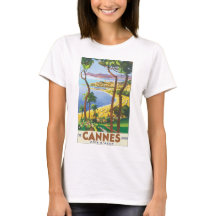 Poster das viagens vintage de Cannes Cote d'Azur
