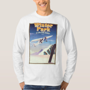 Camiseta Poster das viagens vintage de Colorado do parque