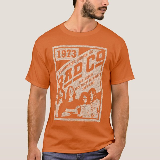 Camiseta Pôster de amigos vintage da Bad Co (Frente)