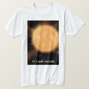 Camiseta Pôster de arte espacial do Sol VY Canis Majoris.
