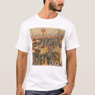 Camiseta Poster De Circo De Animais Na Exposição Em Tent
