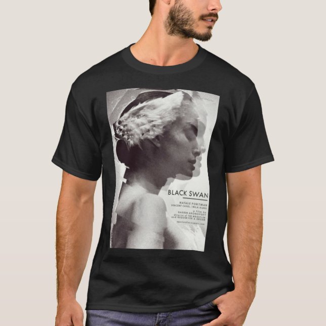 Camiseta Poster de Cisne Negro   (Frente)