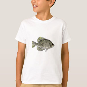 Camiseta Poster de Crappie Preto