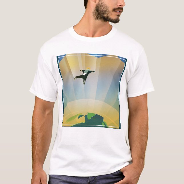 Camiseta Poster De Espaço Retroativo - A Gravidade De Uma S (Frente)
