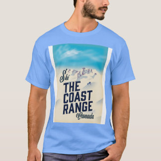 Camiseta Poster de Esqui da Costa do Canadá
