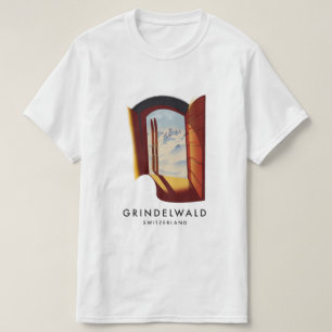 Camiseta Poster de esqui Suiça Grindelwald