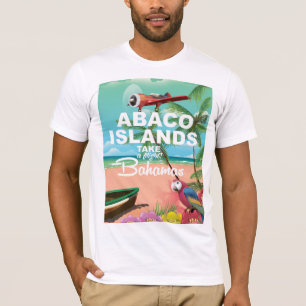 Camiseta Poster de férias das Ilhas Abaco