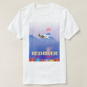 Camiseta Poster de Férias do Rio Vermelho Camboja
